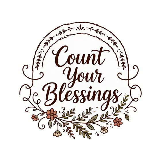 Count Your Blessings Arch With Sprig