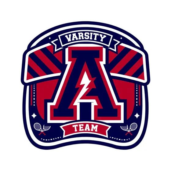 Striped Varsity Team A Visor