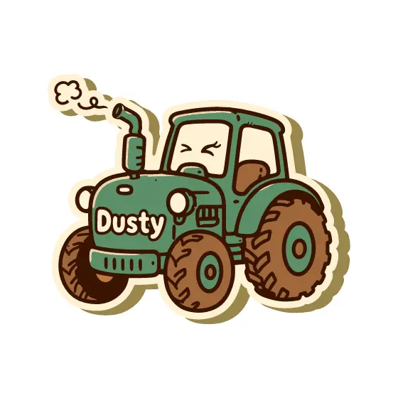 Green Tractor With Winking Headlight