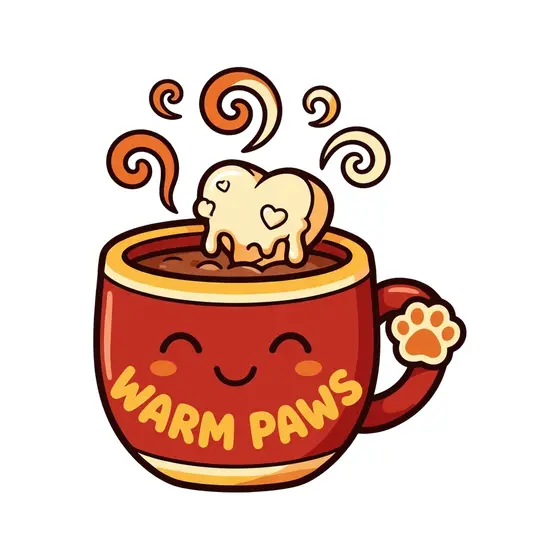 Red Mug With Heart Marshmallow