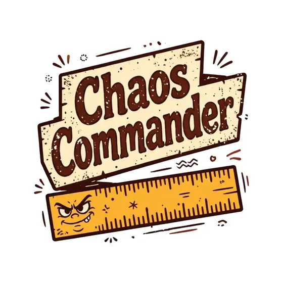 Brown Chaos Commander With Mustard Ruler