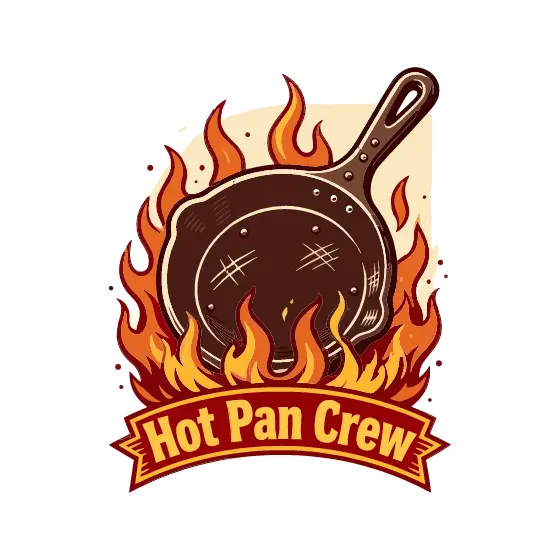 Cast Iron Skillet Above Flames Hot Pan Crew