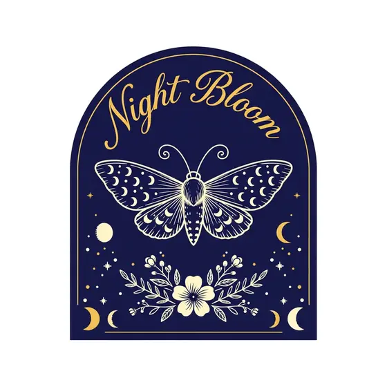 Gold Night Bloom Moth Arch