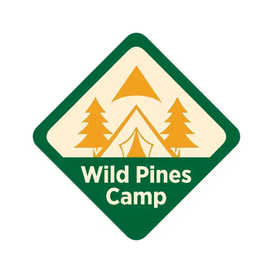 Diamond Wild Pines Camp Mountain Badge