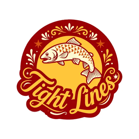 Leaping Trout Tight Lines Sticker
