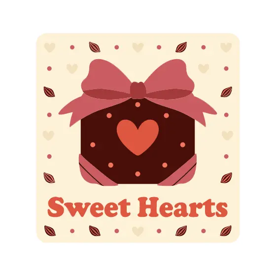 Cocoa Chocolate Box With Bow