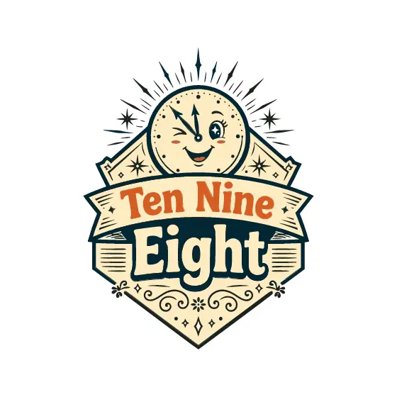 Ten Nine Eight Shield Banner With Sunburst