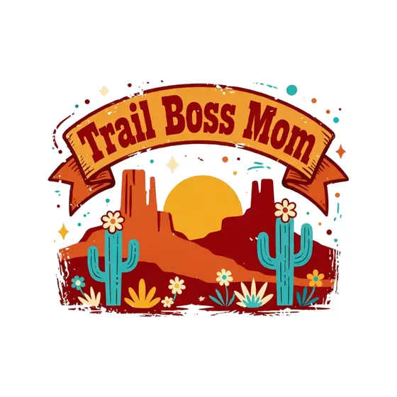 Trail Boss Mom Ribbon Banner