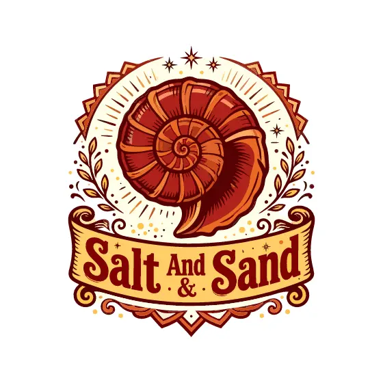 Deep Red Shell In Ribbon Badge
