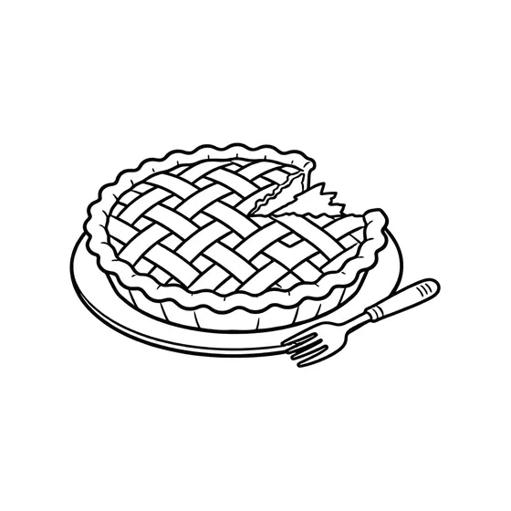 Lattice Pumpkin Pie With Missing Slice