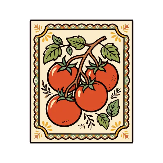 Retro Cherry Tomato Vine Packet