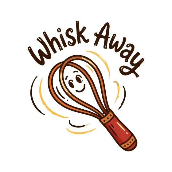 Spinning Whisk With Red Handle and Yellow Accents