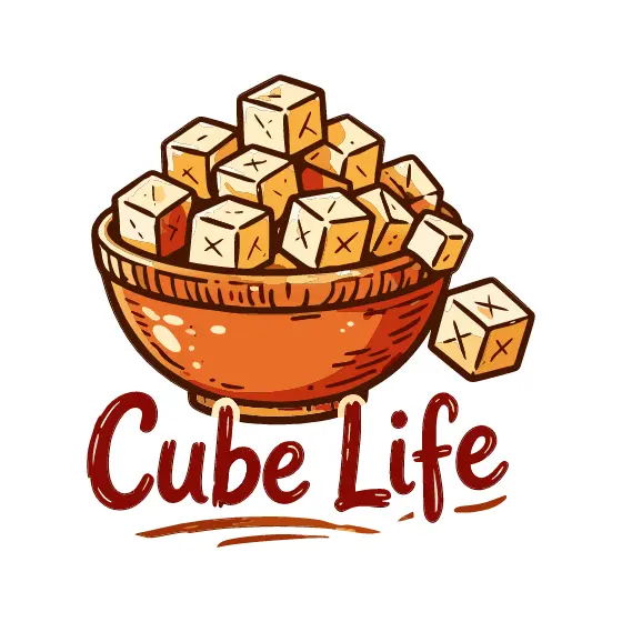 Cream Sugar Cubes Spilling From Bowl