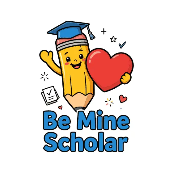 Graduation Cap Pencil With Heart