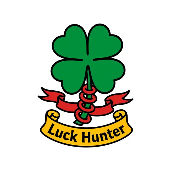 Luck Hunter Clover With Red Ribbon