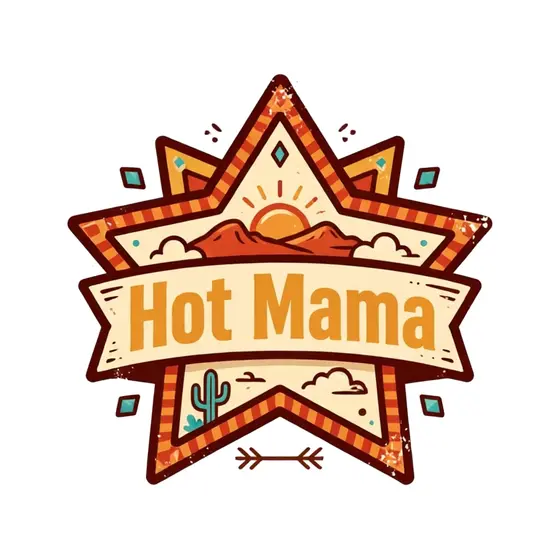 Hot Mama Banner Star Emblem