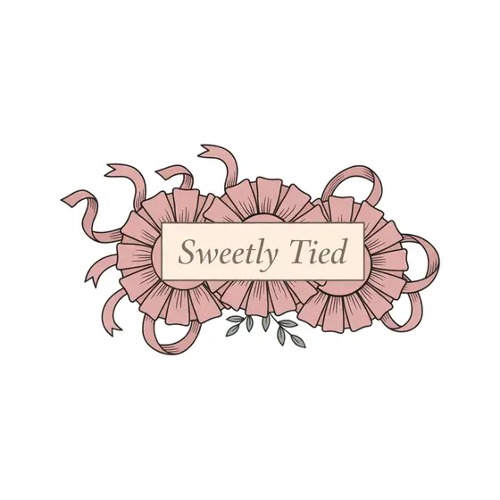 Sweetly Tied Horizontal Rosette Banner