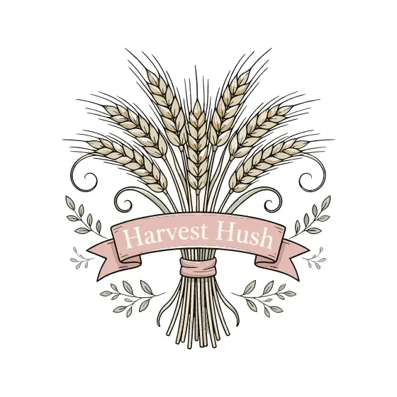 Wheat Sheaf with Blush Ribbon Banner