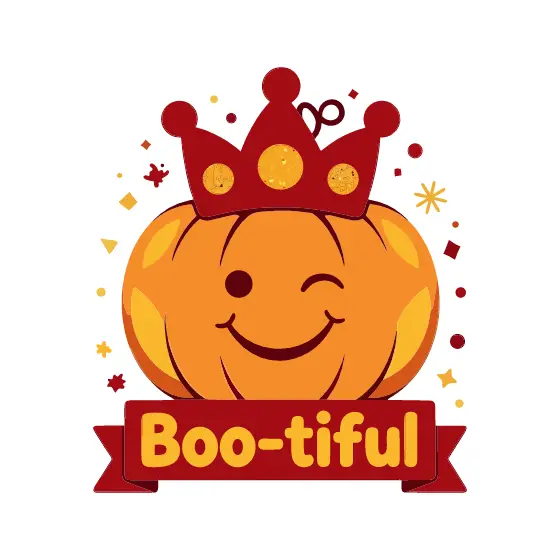 Winking Pumpkin in Red Crown