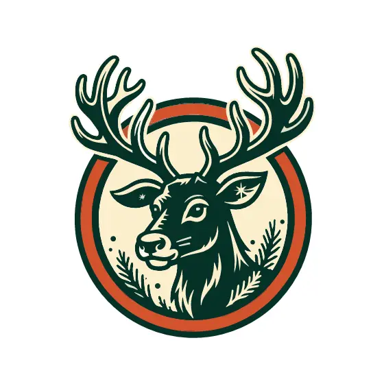 Dark Reindeer With Starburst Detail