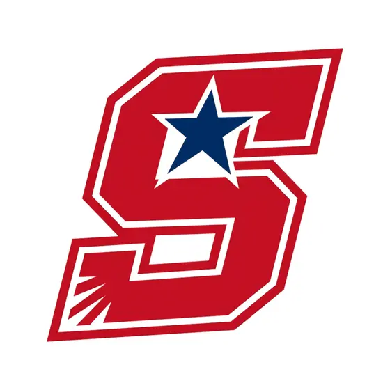 Red Block S with Navy Star