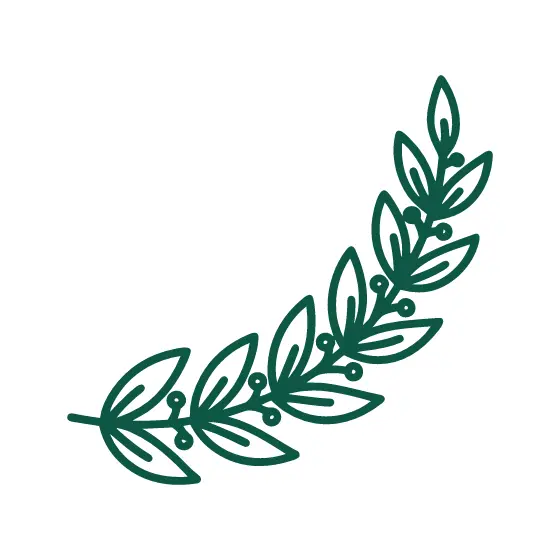 Green Laurel Branch Divider