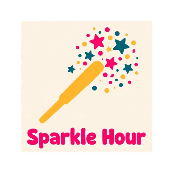 Sparkle Hour Sparkler Hot Pink Lettering
