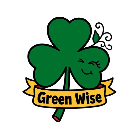 Smiling Shamrock With Side Tendril