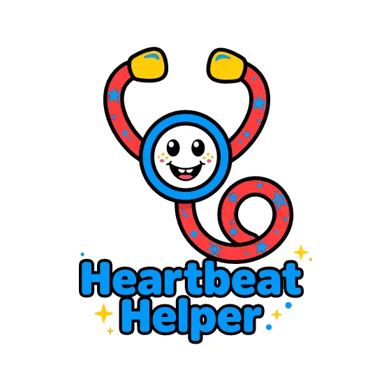 Red Stethoscope Smiling Face Heartbeat Helper