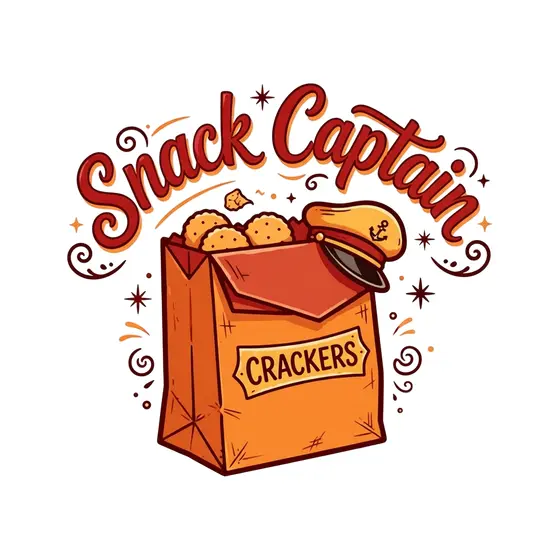 Orange Cracker Bag With Cap