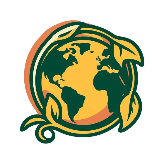 Mustard Globe With Green Leaf Wreath