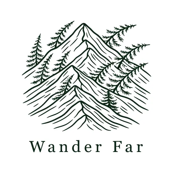 Layered Mountain Ridges With Pines