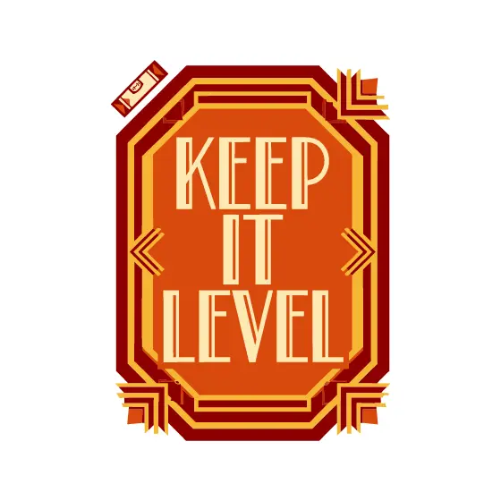 Keep It Level Octagon Framed Plaque