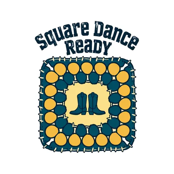 Granny Square With Cowboy Boots