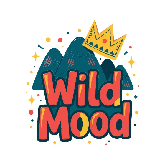 Bold Coral Wild Mood With Crown