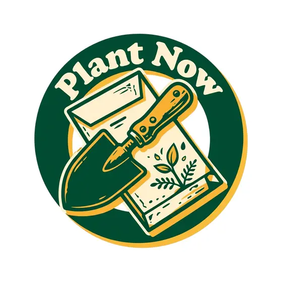 Seed Packet and Shovel Plant Now