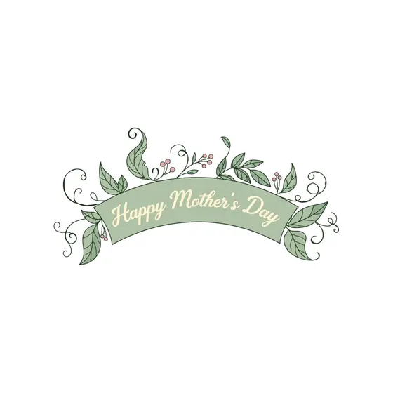Sage Arched Banner Happy Mother's Day