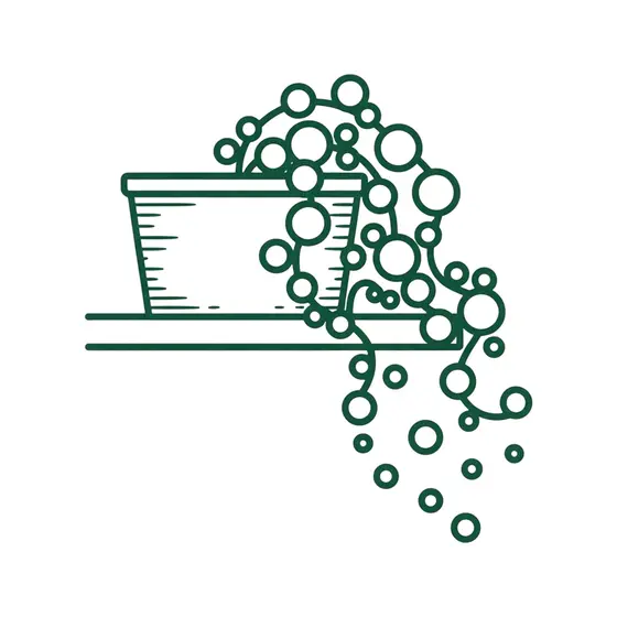 String of Pearls on Shelf