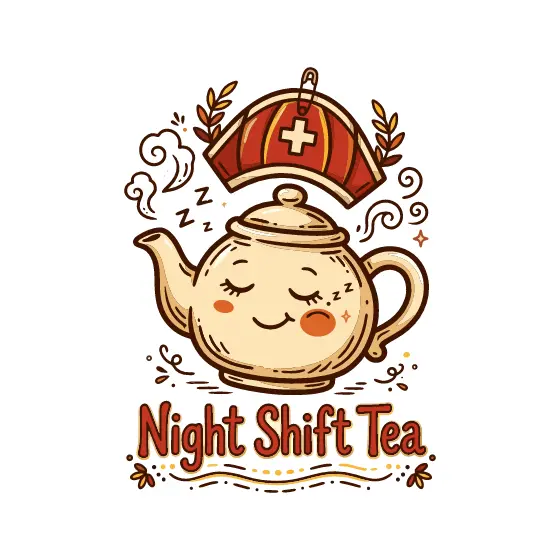 Sleeping Teapot Red Nurse Cap