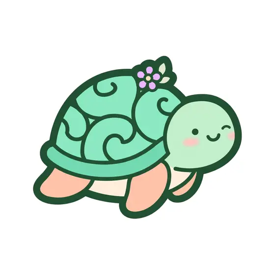 Winking Swirl Shell Turtle