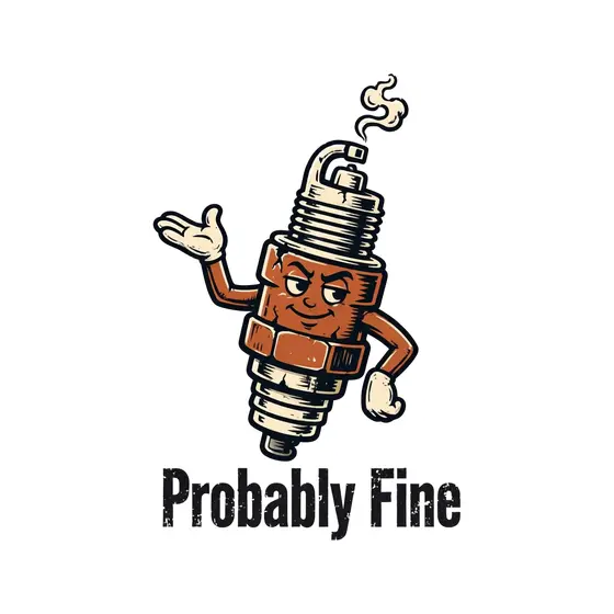 Spark Plug Shrugging Probably Fine