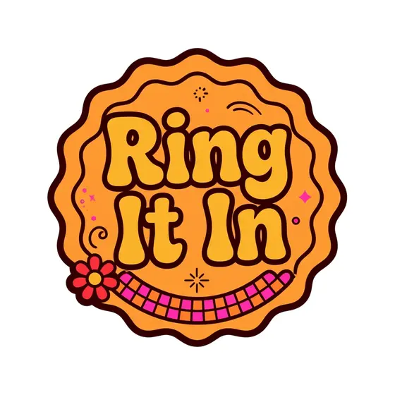 Orange Ring It In Badge