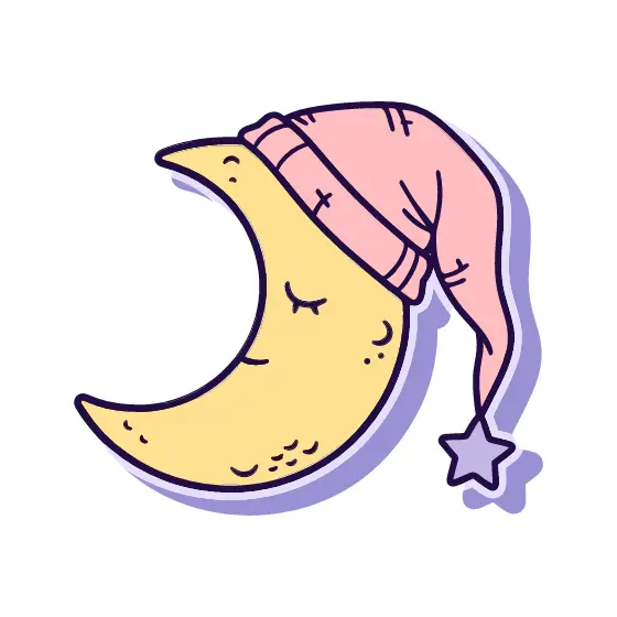 Blush Pink Nightcap On Yellow Moon