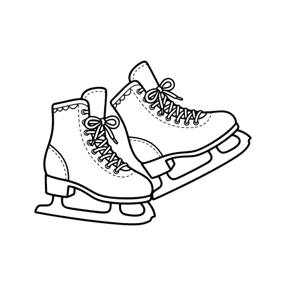 Figure Skates With Bow Laces