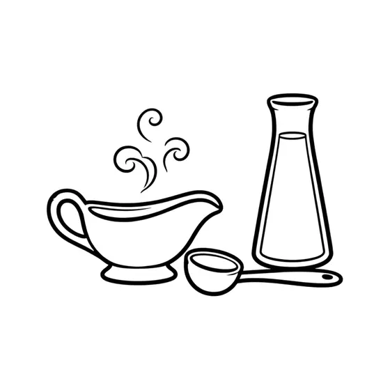 Gravy Boat With Ladle and Cider Pitcher