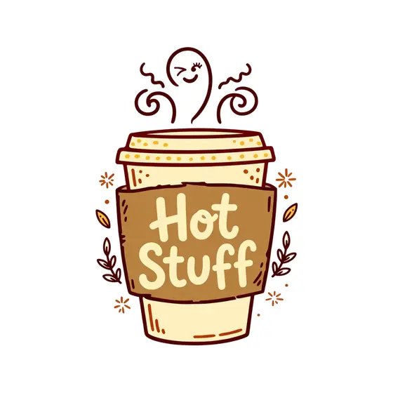 Hot Stuff Coffee Cup With Winking Steam