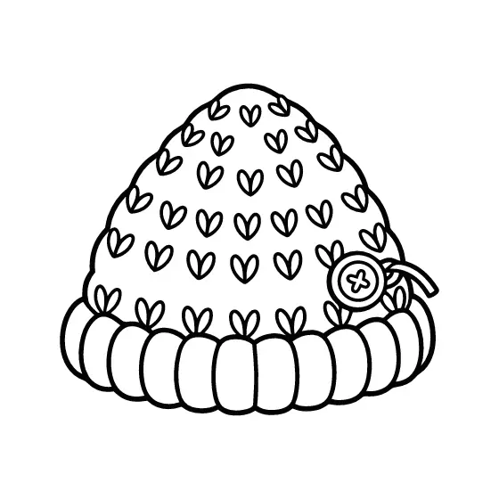 Knitted Cottage Tea Cozy With Heart Stitches