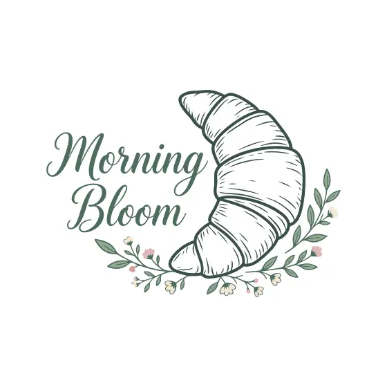 Croissant With Sage Script Lettering