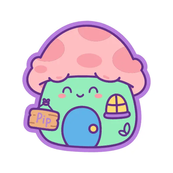 Green Toadstool House With Pip Sign