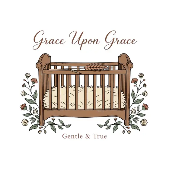 Classic Crib With Wheat Sprig